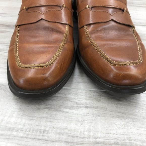 Cole Haan Loafers Men's 10.5 Brown Leather Penny Slip On Shoes - Picture 12 of 12